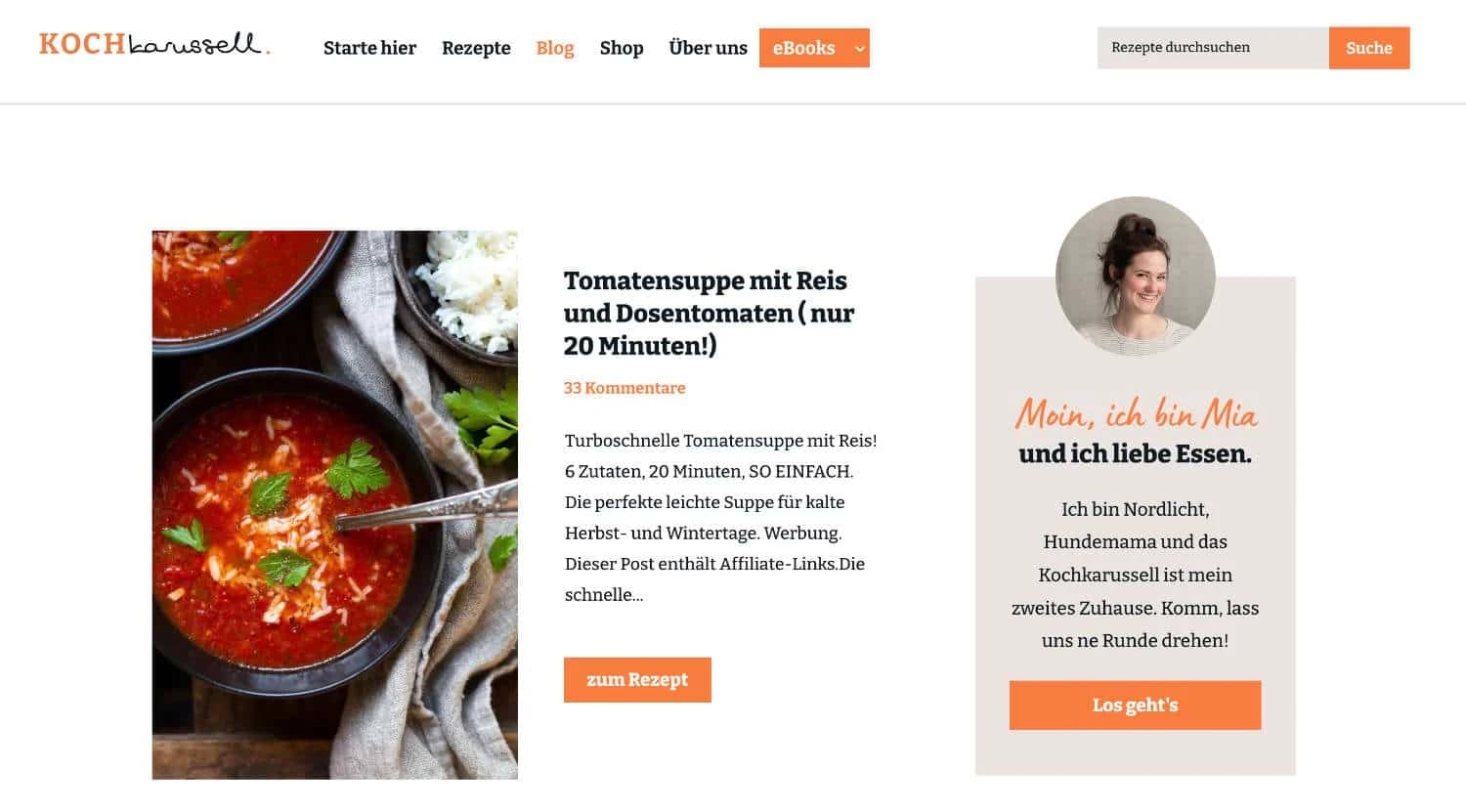 Rezepte Verkaufen Beispiel