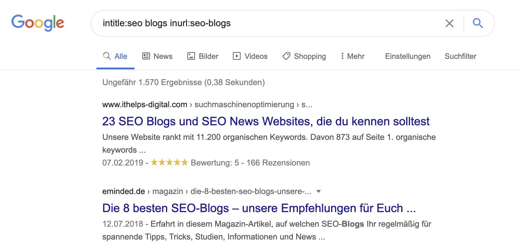 Suchbefehl, um Round-up-Posts zu einem Thema zu finden