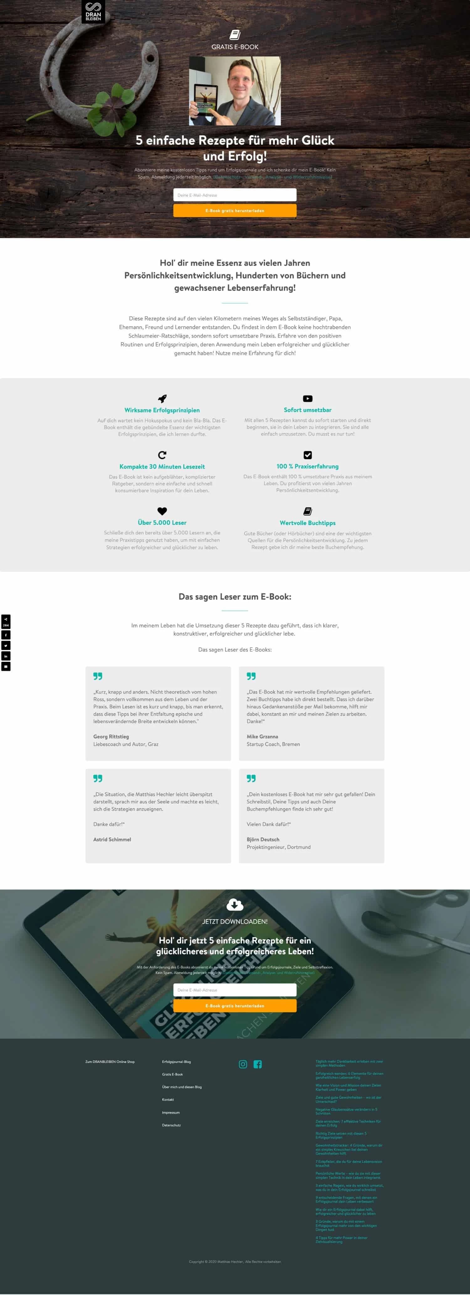 Dranbleiben Erfolgsjournal