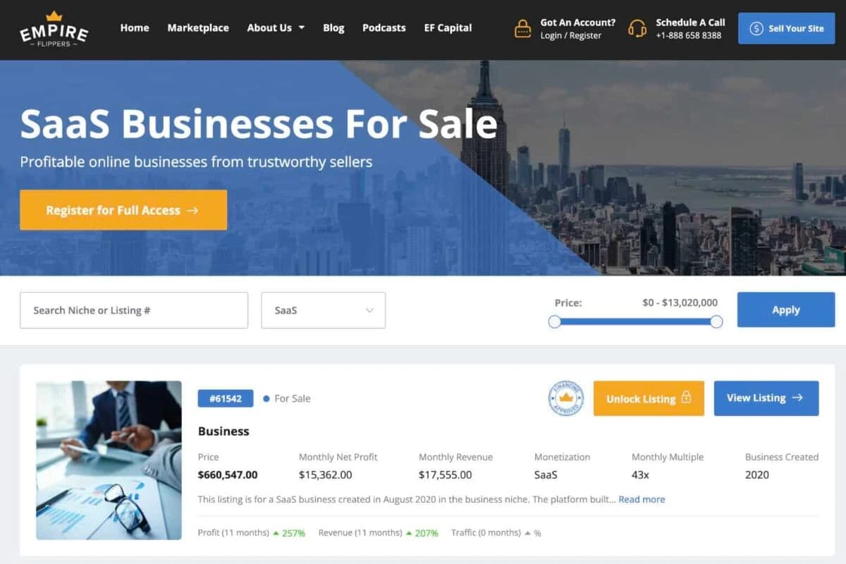 Saas Business Empire Flippers