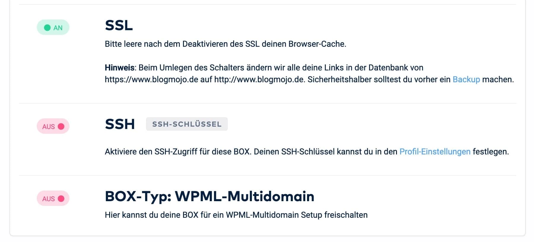 Umstellung auf SSL im Raidboxes Dashboard