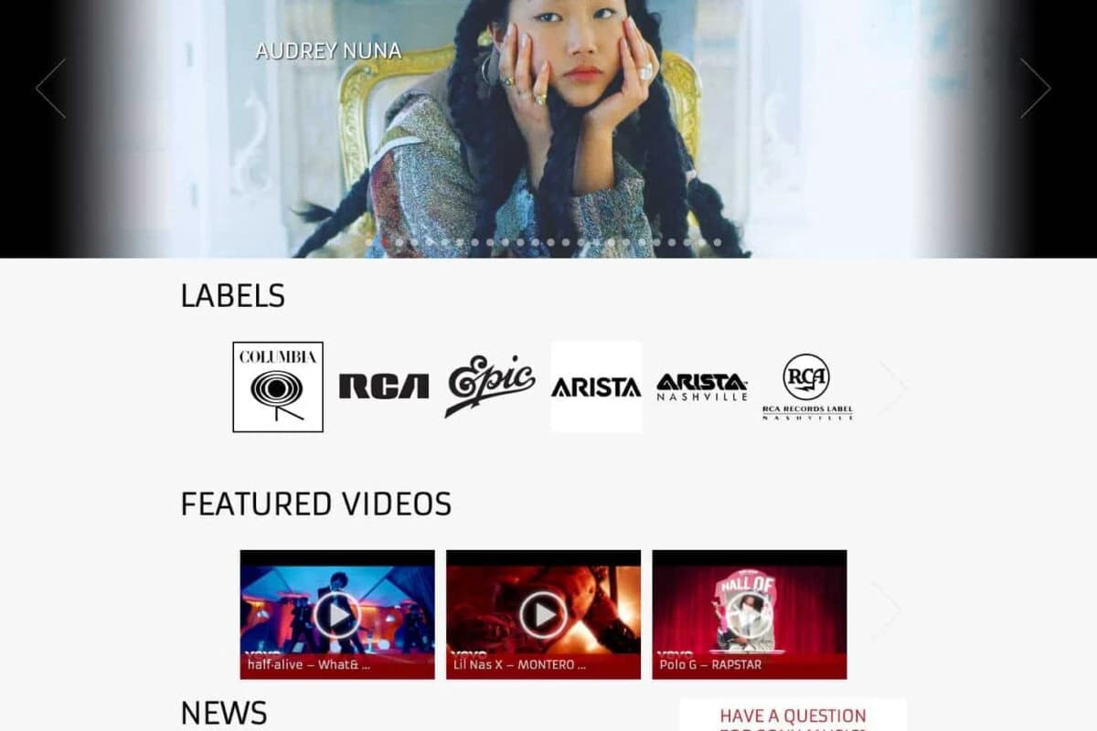 Sony Music verwendet WordPress