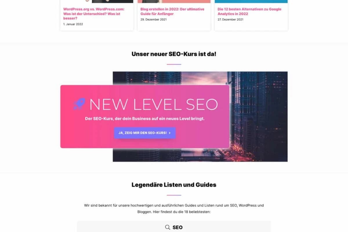 Beispiel Blog Blogmojo