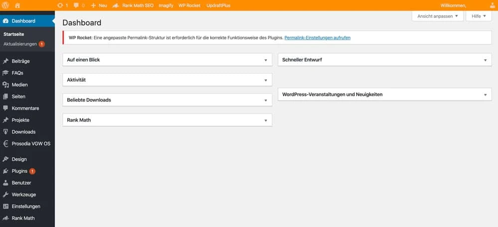 Arbeiten mit dem WP Staging Pro Staging Modus