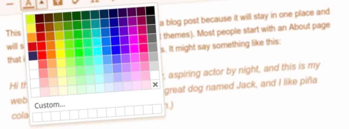 Central Color Palette