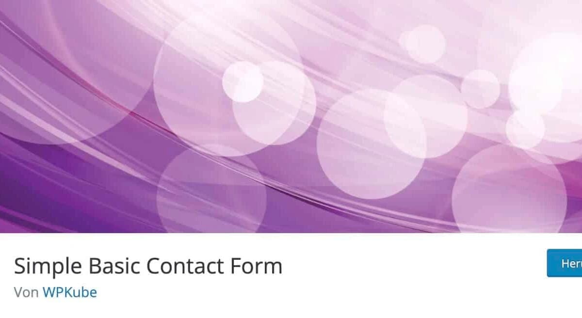 Simple Basic Contact Form
