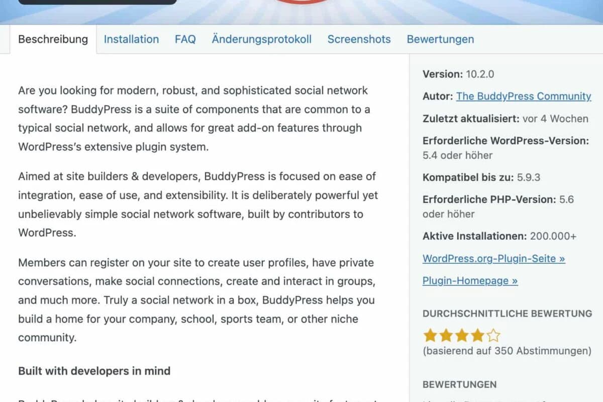 WordPress Plugin Überblick