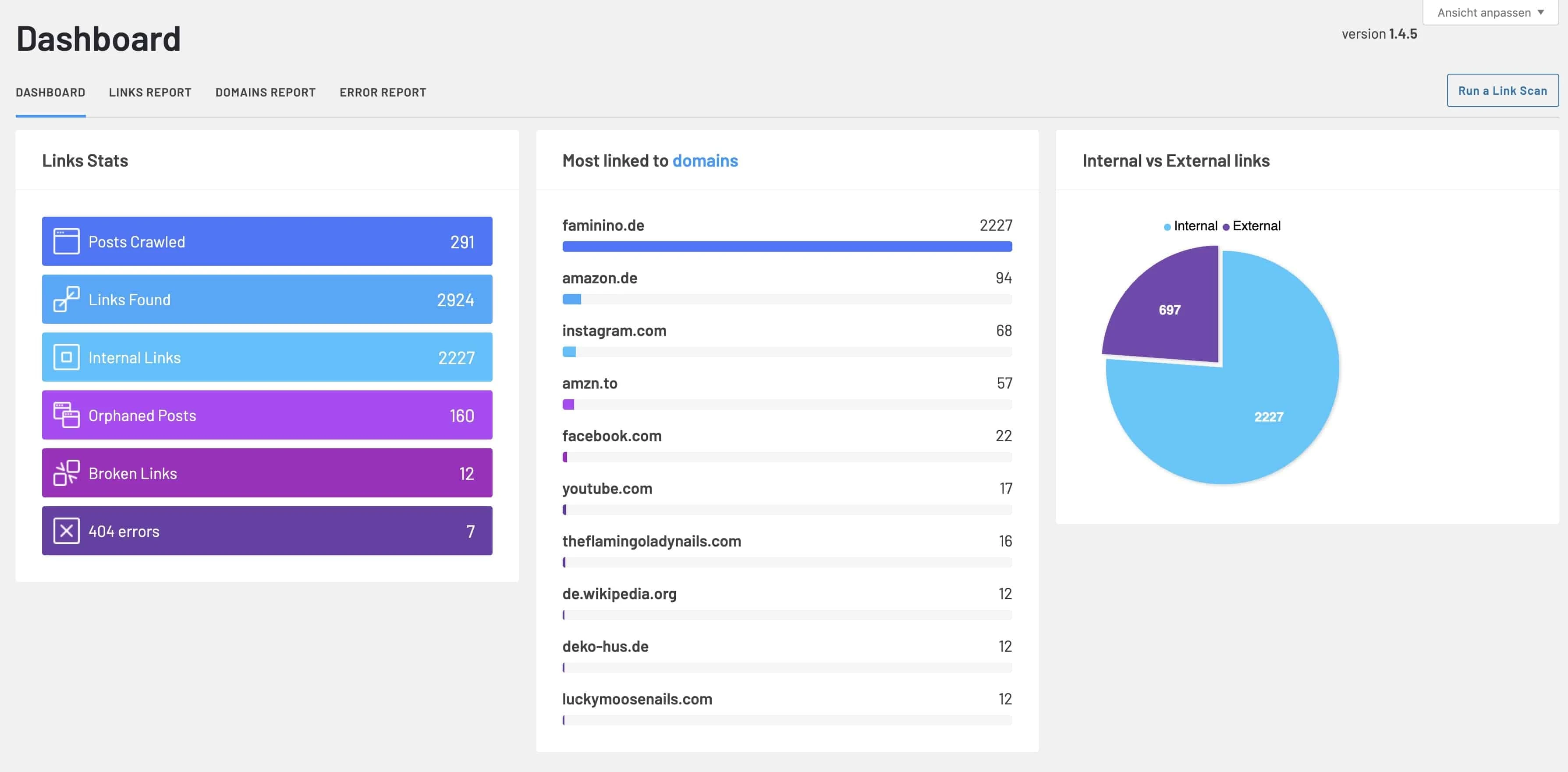 LinkWhisper Dashboard