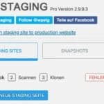 Staging starten mit dem Plugin WP Staging Pro