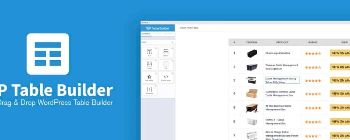 WP Table Builder