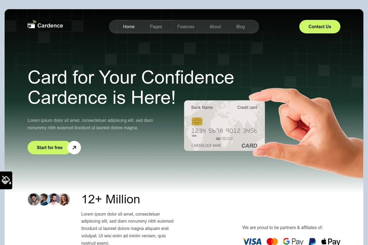 Cardence Joomla Template Screenshot