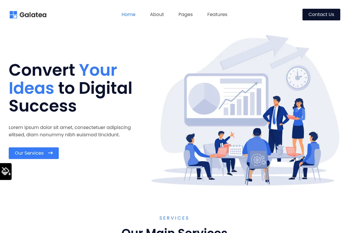 Galatea Joomla Template Screenshot