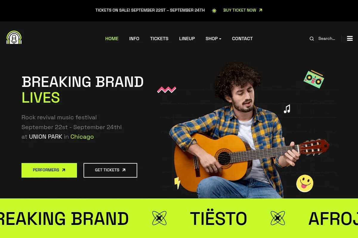 JA Festival Joomla Template Screenshot