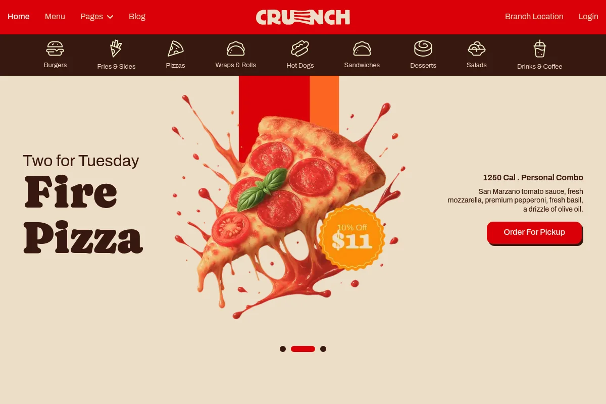 Crunch Joomla Template Screenshot