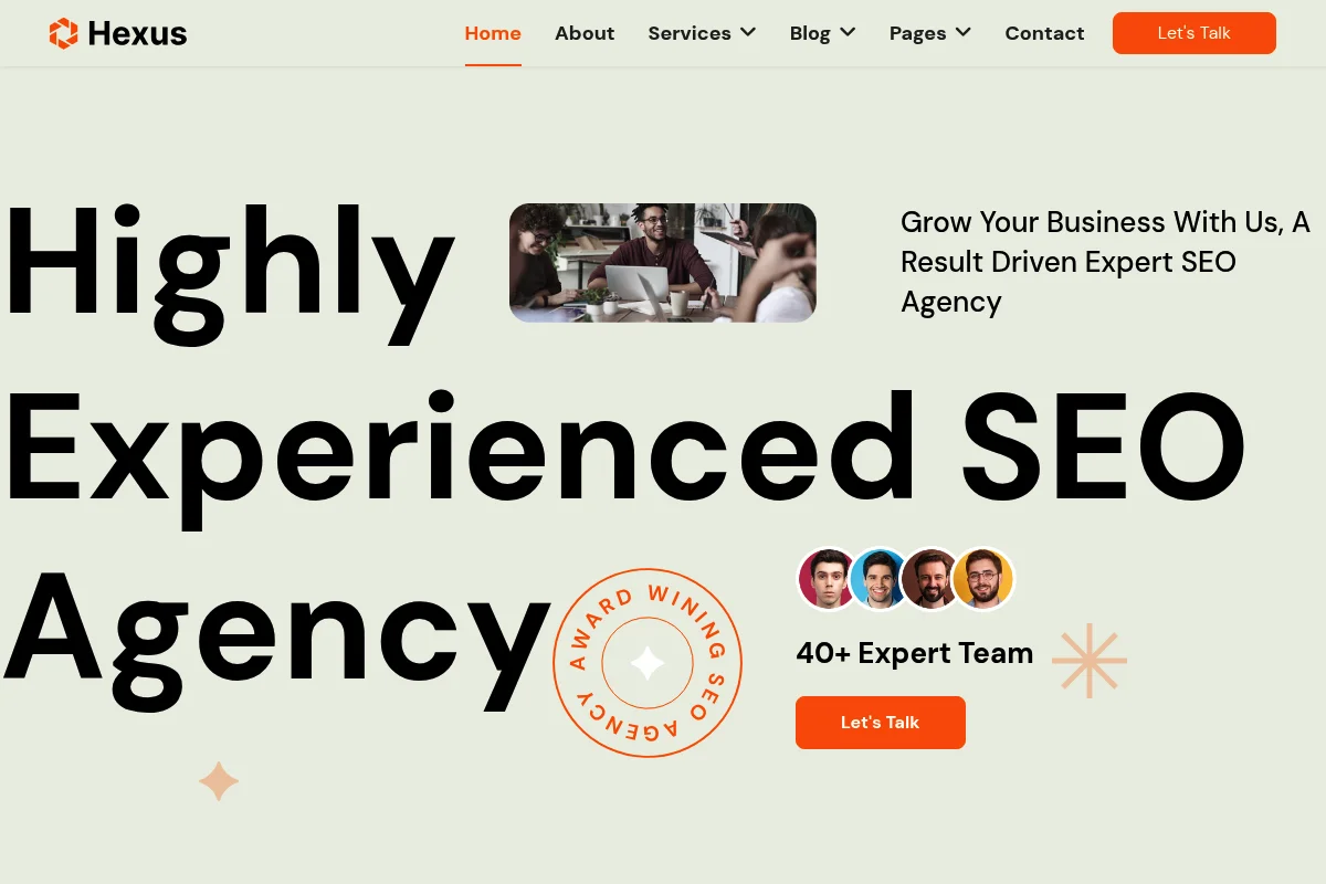 Hexus Joomla Template Screenshot