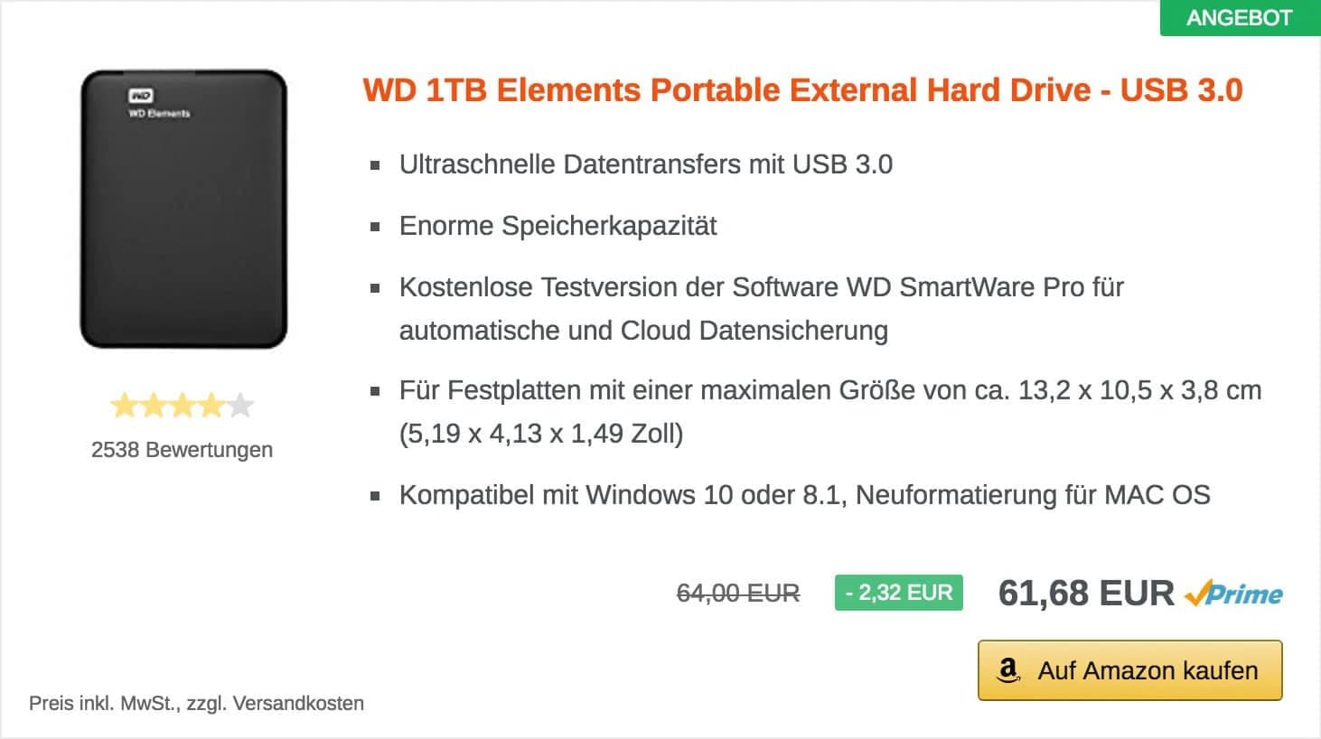 Beispiel für eine Produktbox mit AAWP