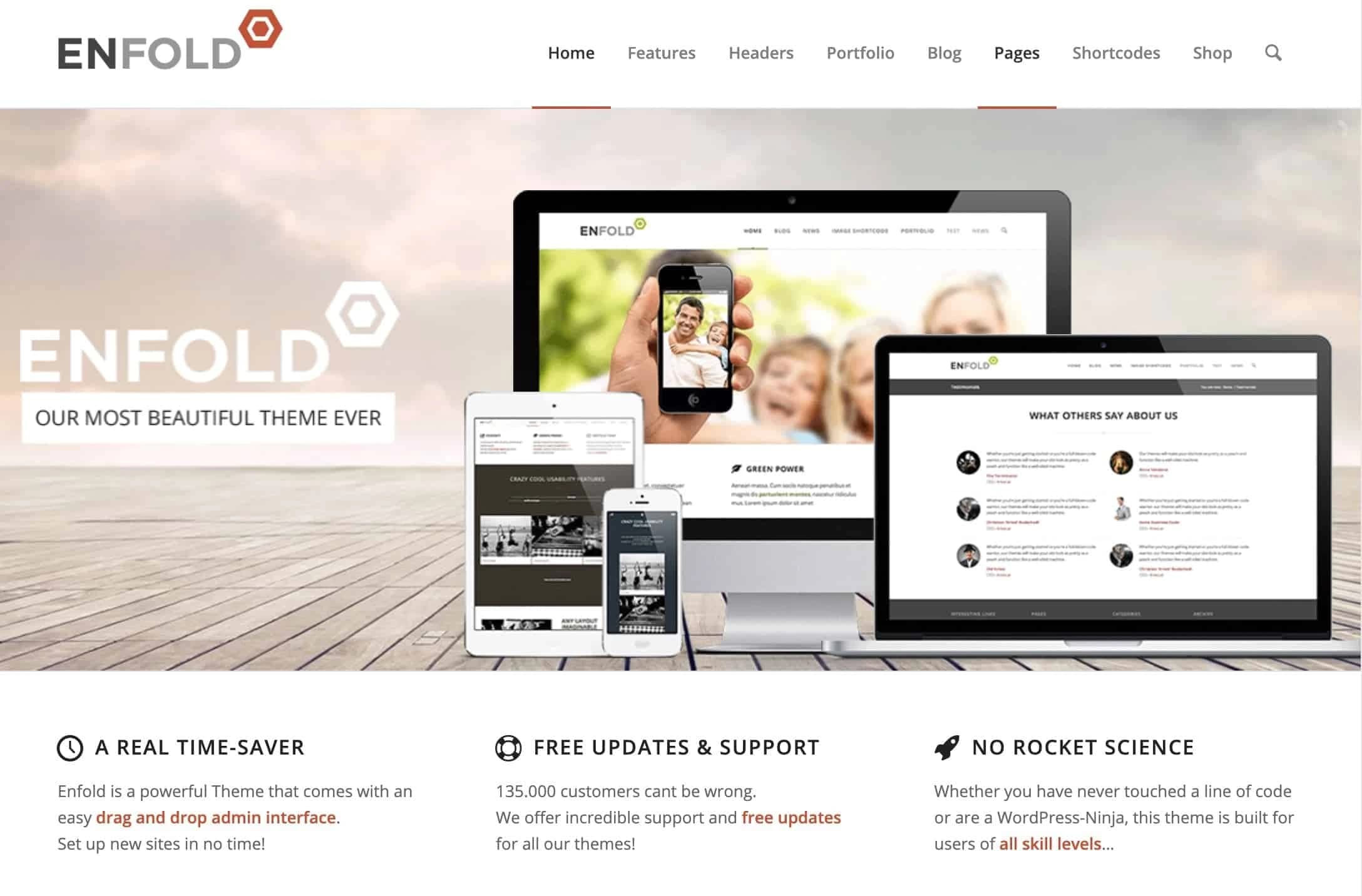 Enfold Theme Beispielseite