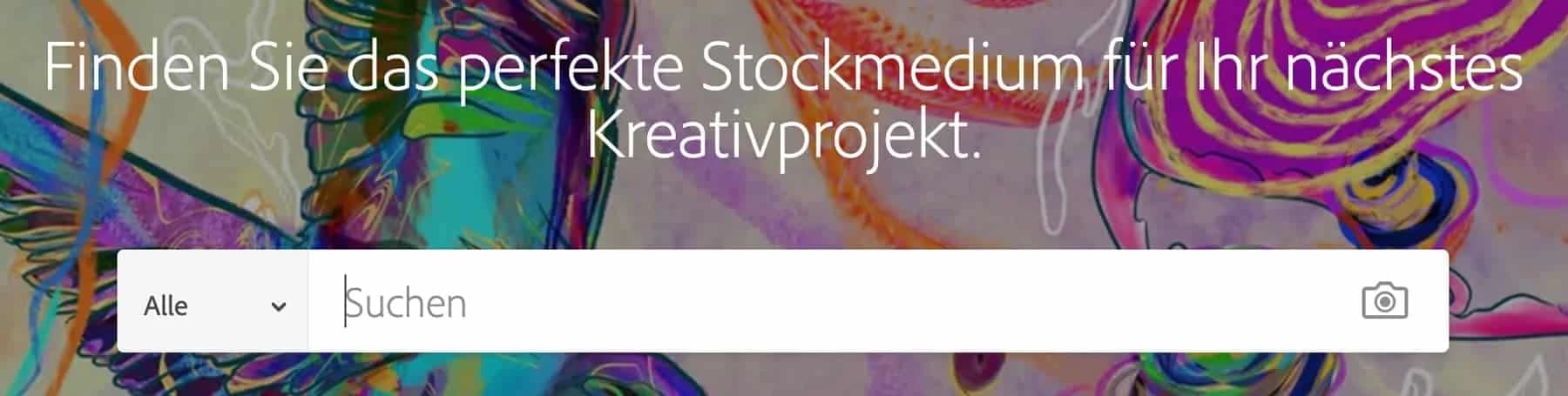 Adobe Stock ist eine sehr große, professionelle Bilddatenbank.
