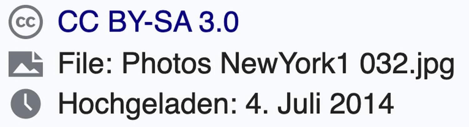 Der Creative Commons Hinweis auf Wikipedia definiert genau, was du mit einem Bild machen darfst und was nicht