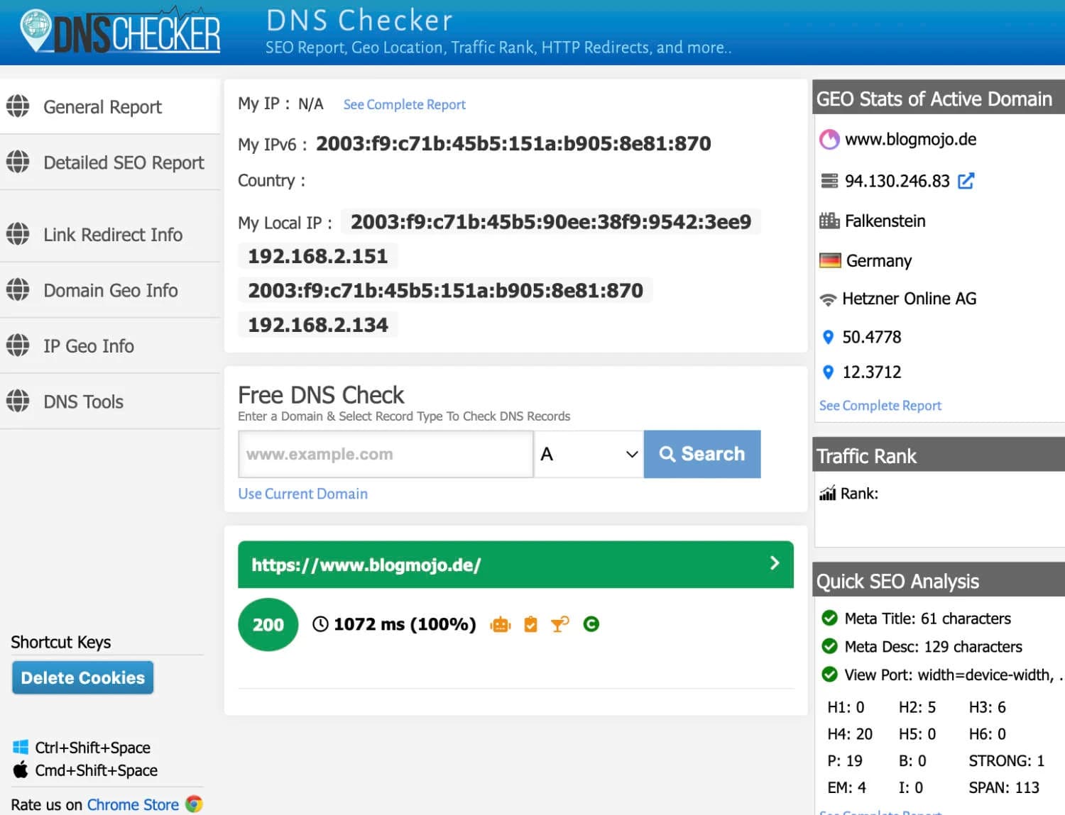 DNS Checker