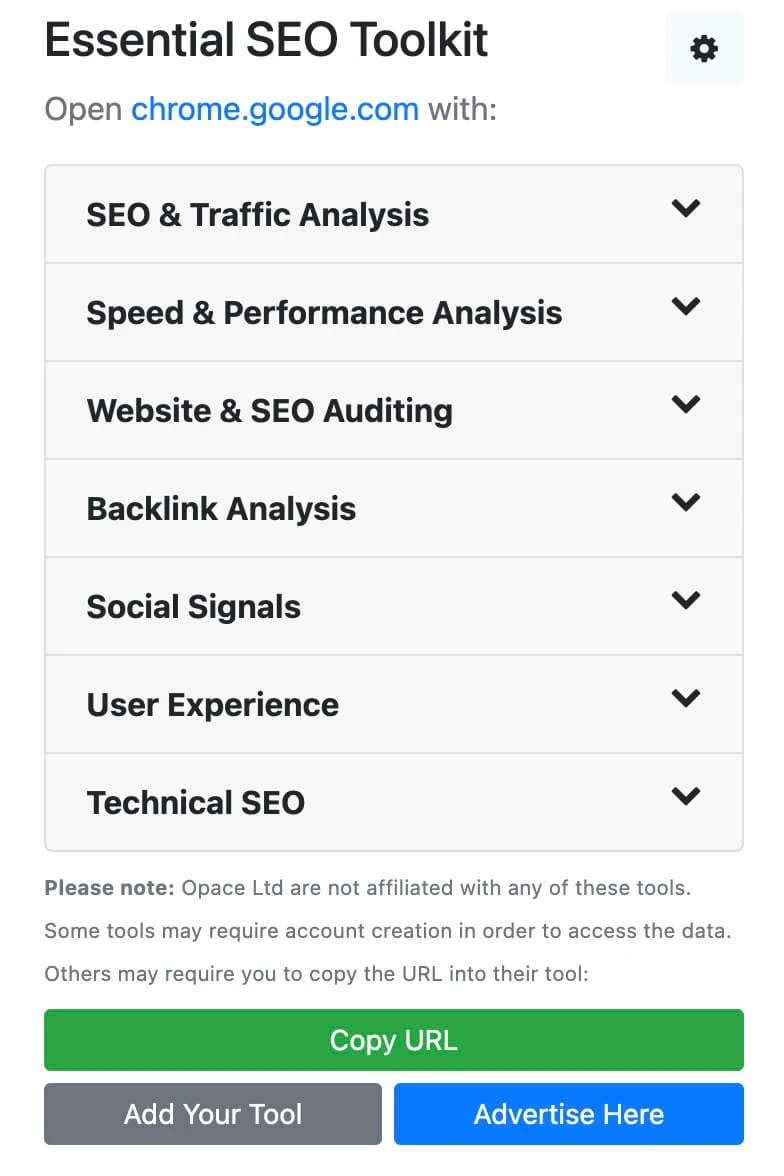 Essential SEO Toolkit