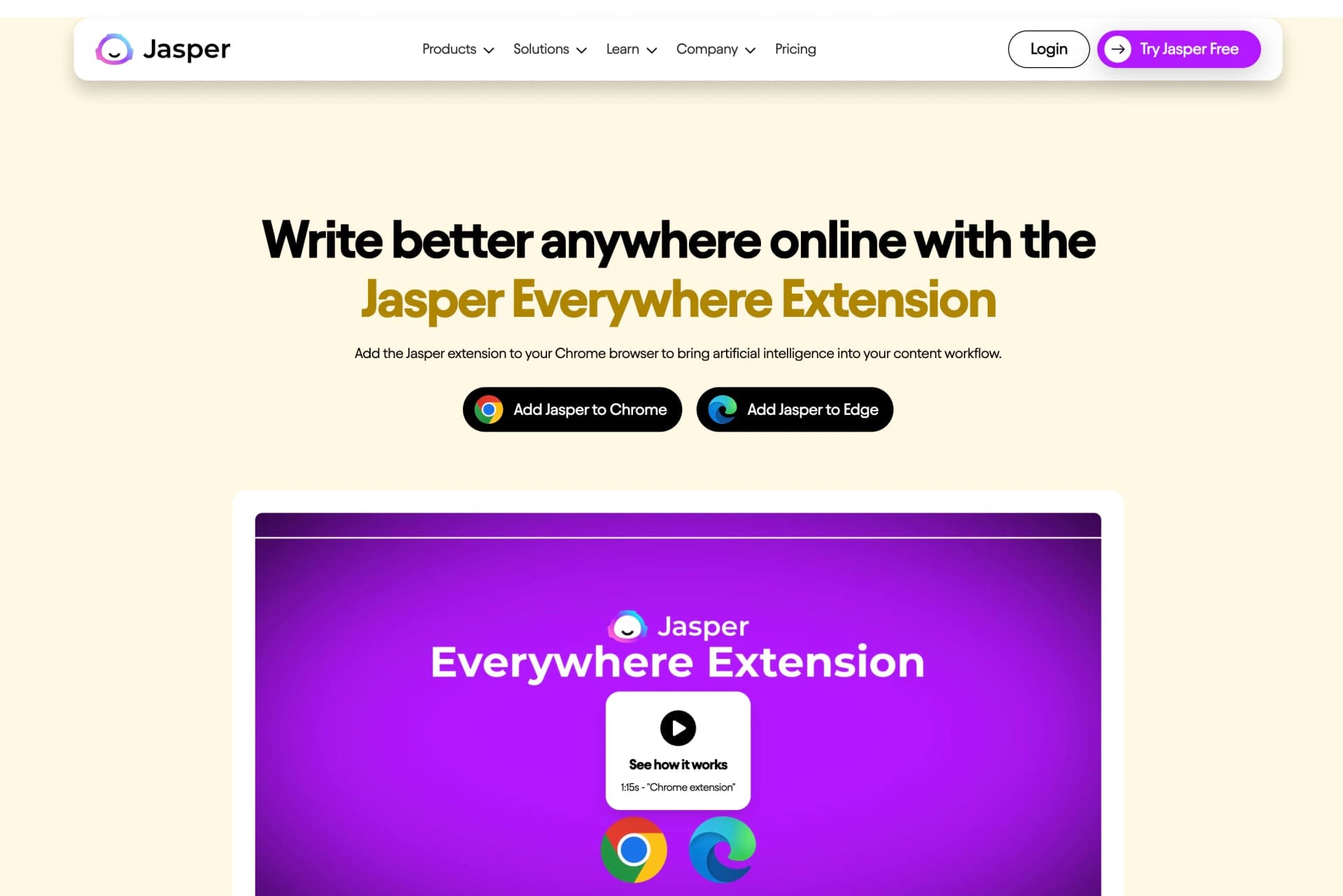 Jasper Everywhere Extension