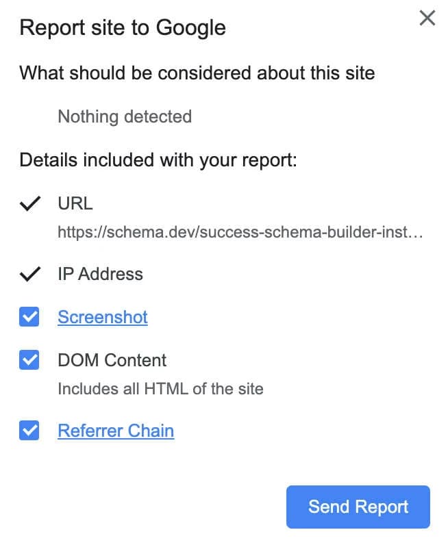 Suspicious Site Reporter