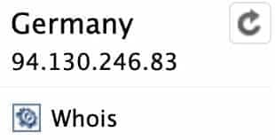 Yet another flags zeigt das Hosting-Land einer Website an