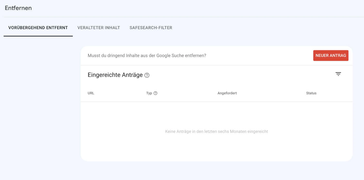 Tool zum Entfernen von Inhalten