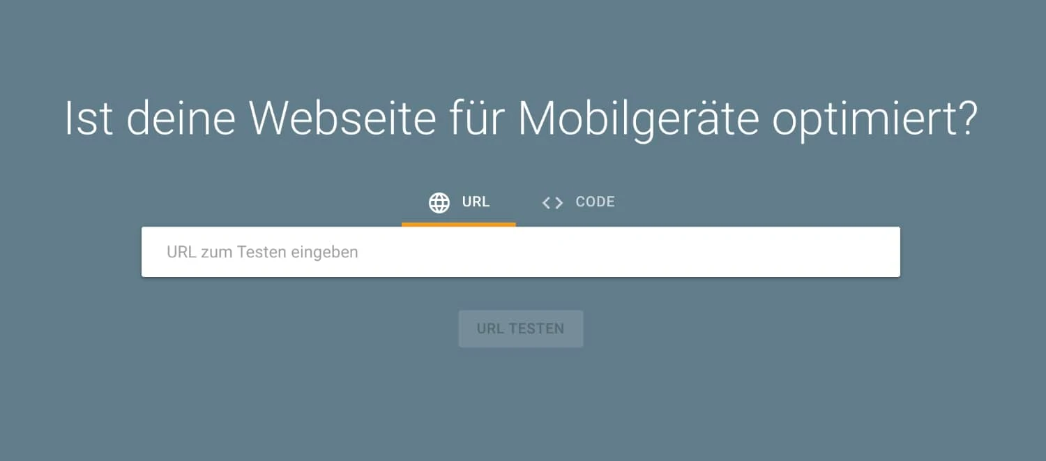Optimierung Mobilgeräte