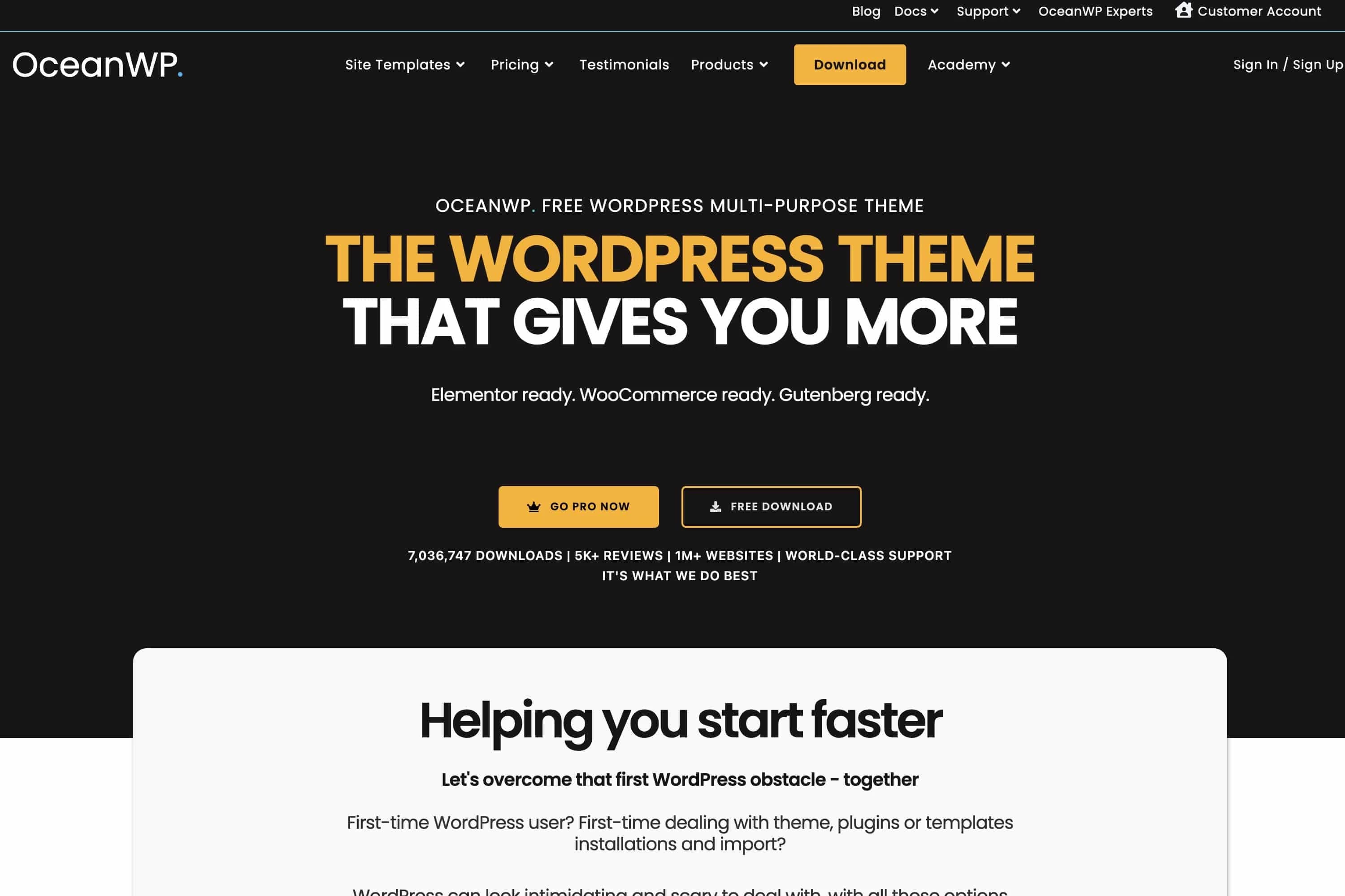 OceanWP ist ein vielseitiges WordPress-Theme.