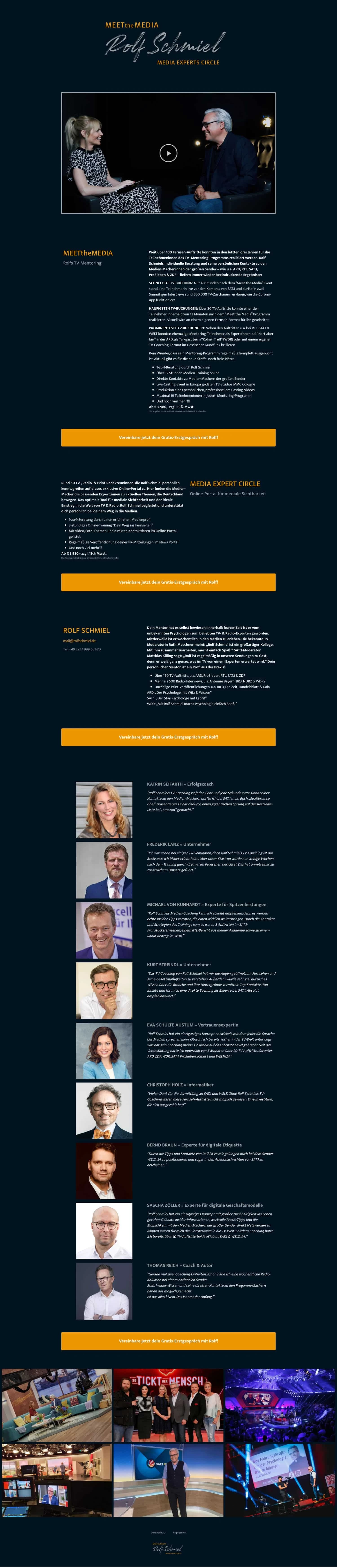 Landingpage-Beispiel von Rolf Schmiel