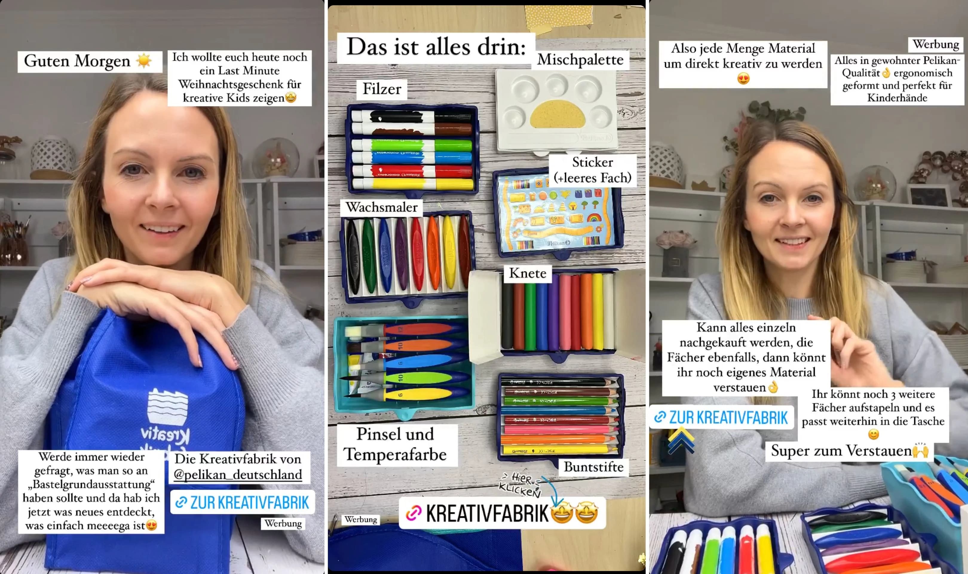 Beispiel einer Sponsored Story auf dem Instagram-Account bunterbasteln