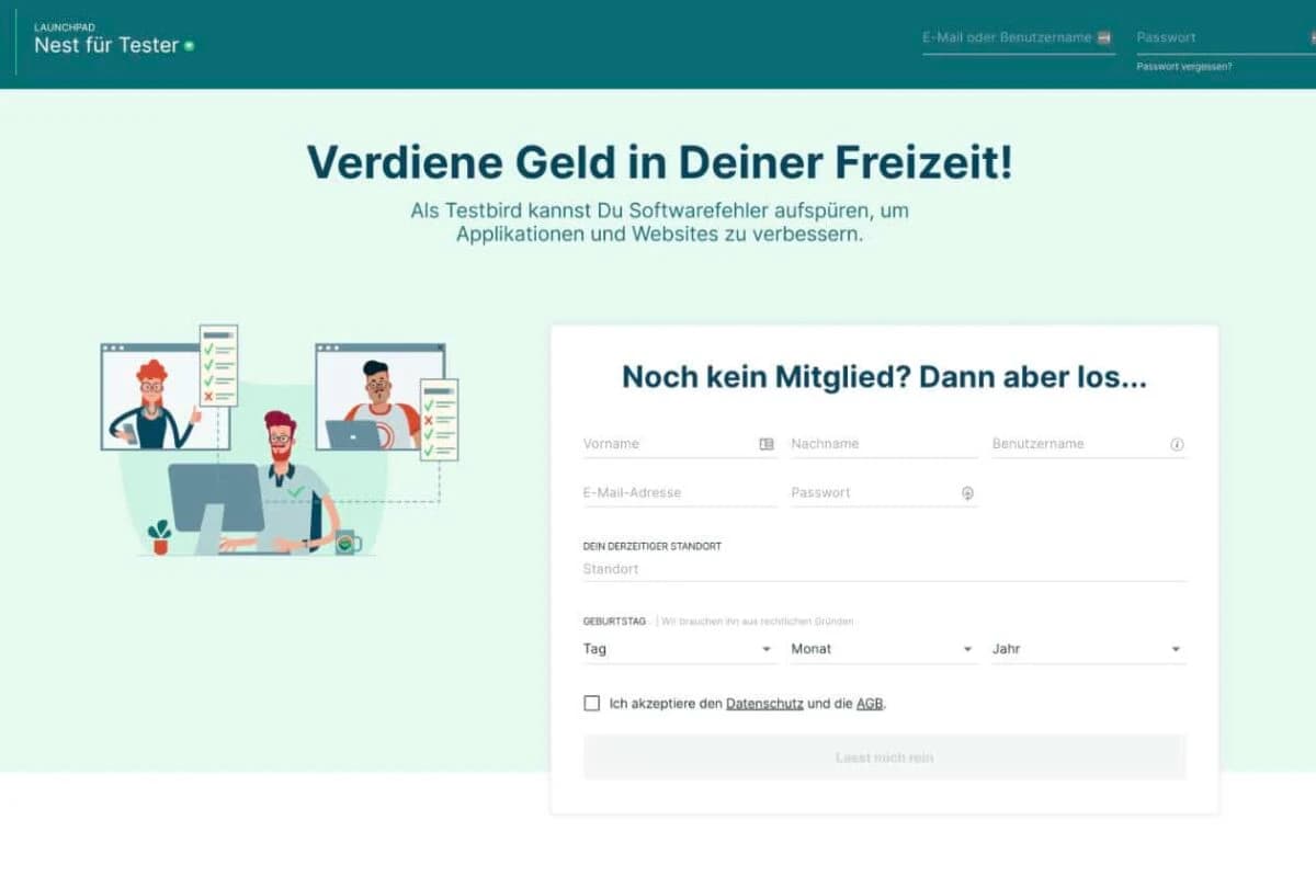 Geld verdienen als Website Tester