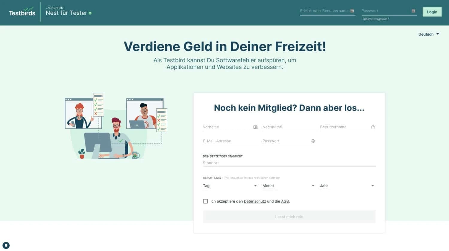 Geld verdienen als Website Tester