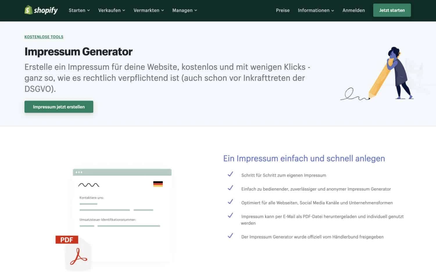Shopify Rechtstexte einfpegen