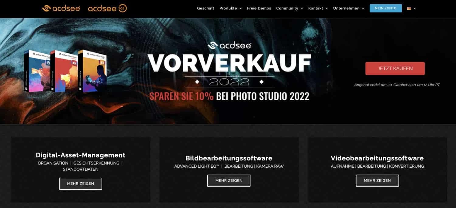 ACDSee Photo Studio zur Bildverwaltung und Bearbeitung