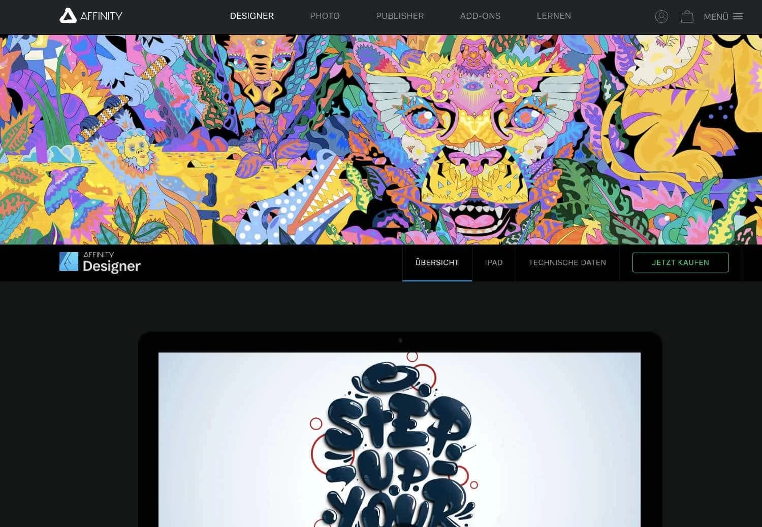 Affinity Designer für Vektorgrafiken und Illustrationen