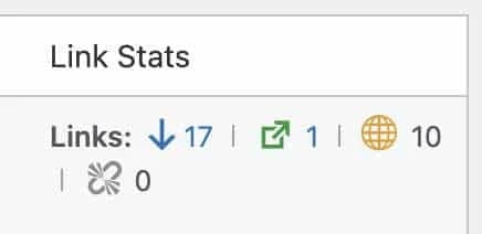 Rank Math Linkzähler