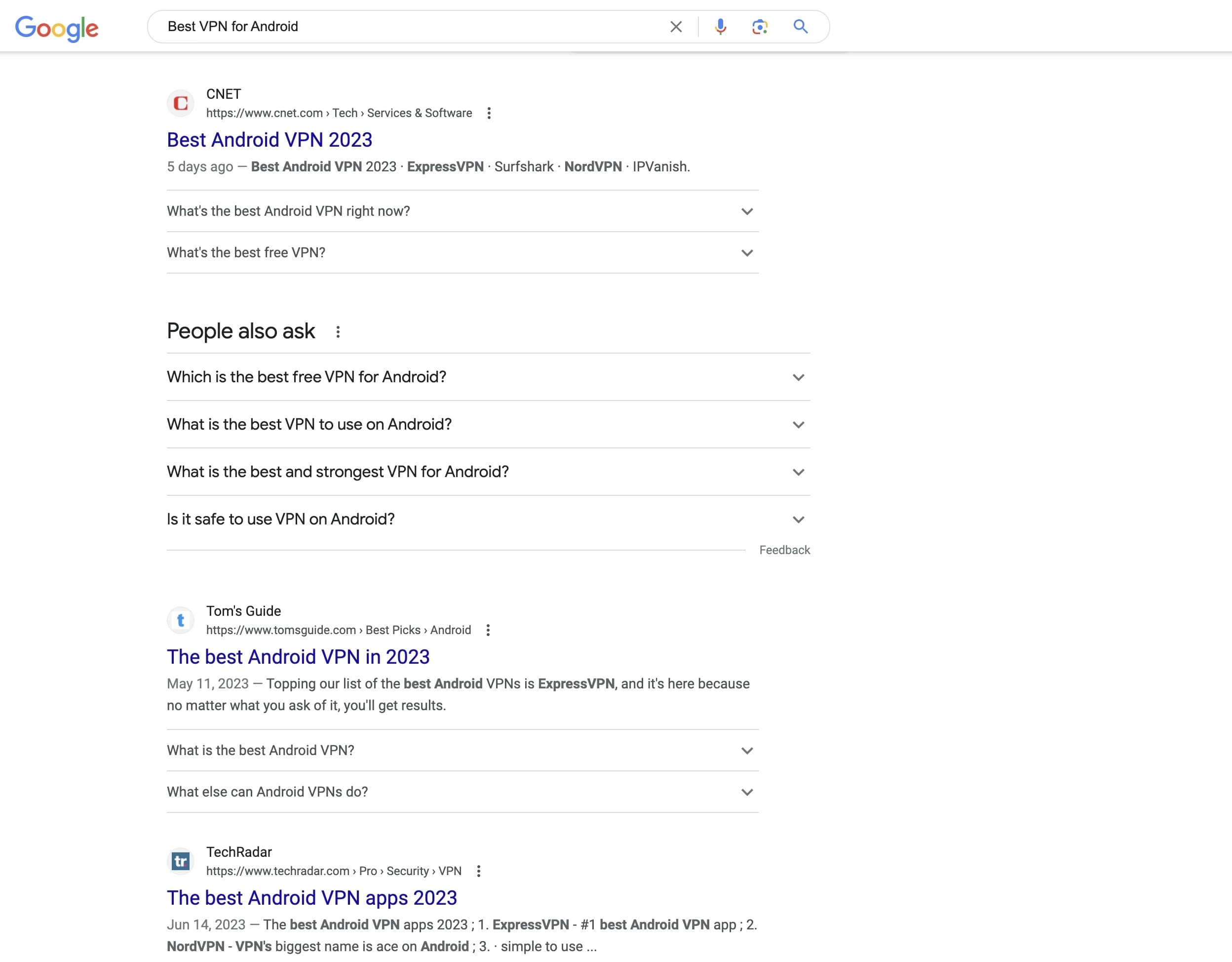 Neue Google-Suche mit SGE-Snapshot ohne Featured Snippet