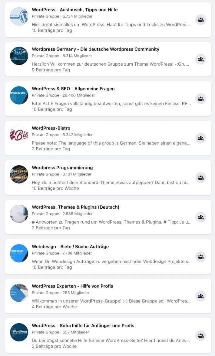 Die WordPress Community ist gigantisch groß und bietet schnelle Hilfe