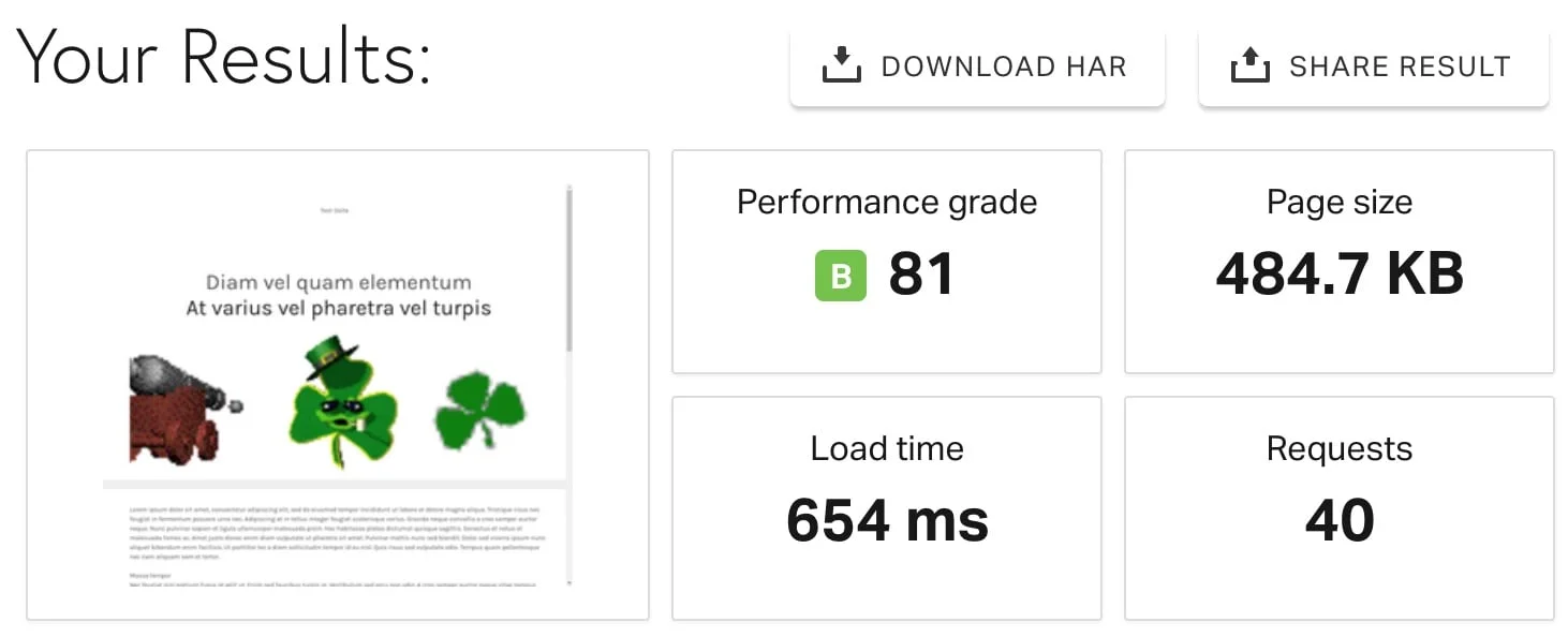 IONOS MyWebsite absolute Ladezeit