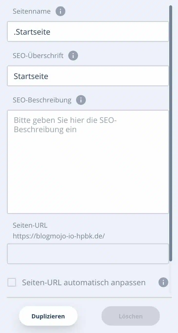 Es sind einfache SEO-Maßnahmen mit dem IONOS Baukasten möglich