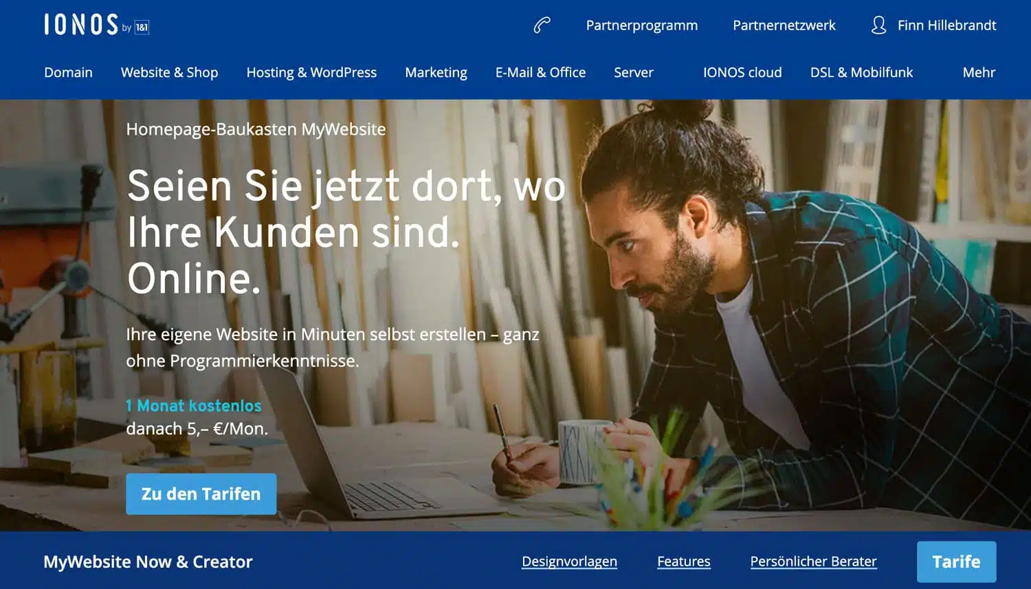 1&1 hat vor einigen Jahren den ersten eigenen Homepage-Baukasten veröffentlicht
