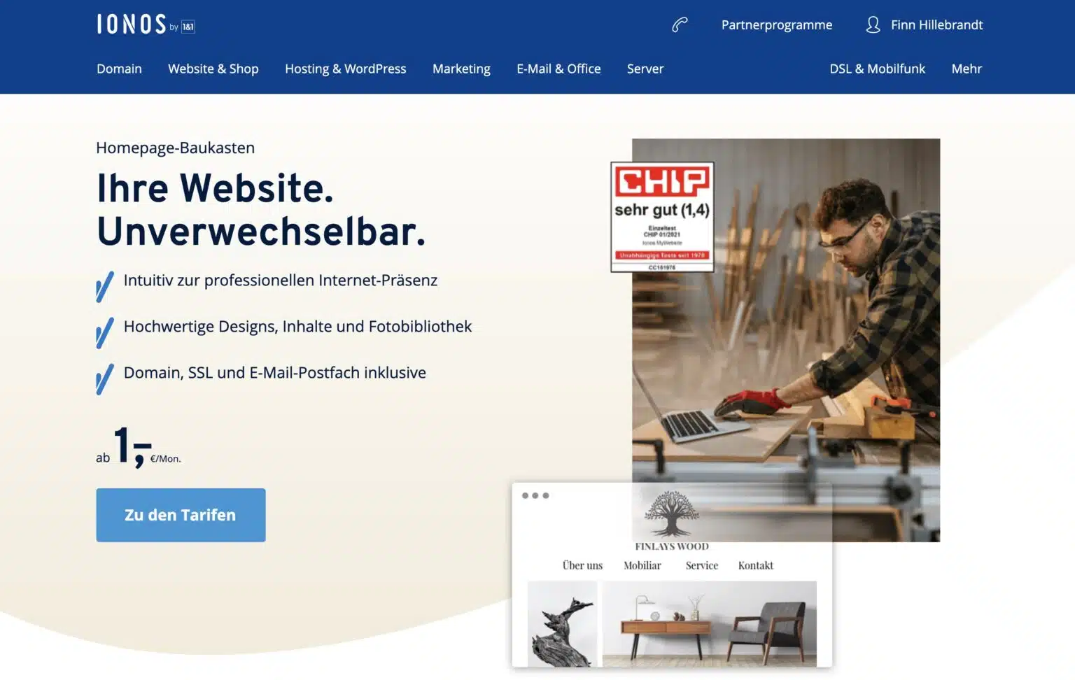 IONOS MyWebsite Editor