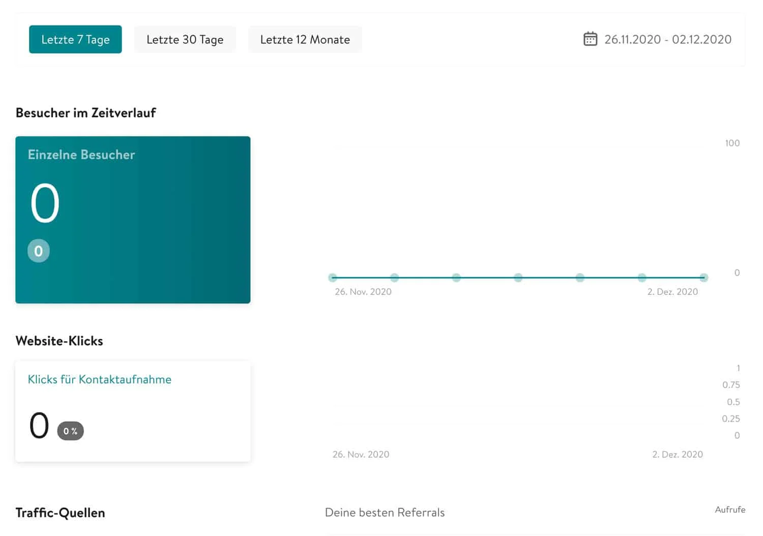 Du kannst entweder Jimdo Statistiken oder Google Analytics verwenden