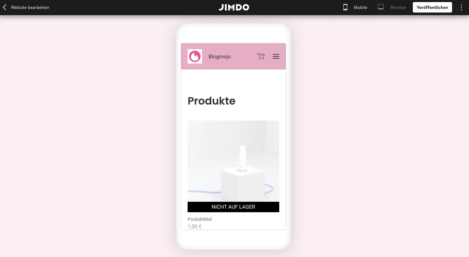 Alle Jimdo Templates sind für Mobilgeräte optimiert