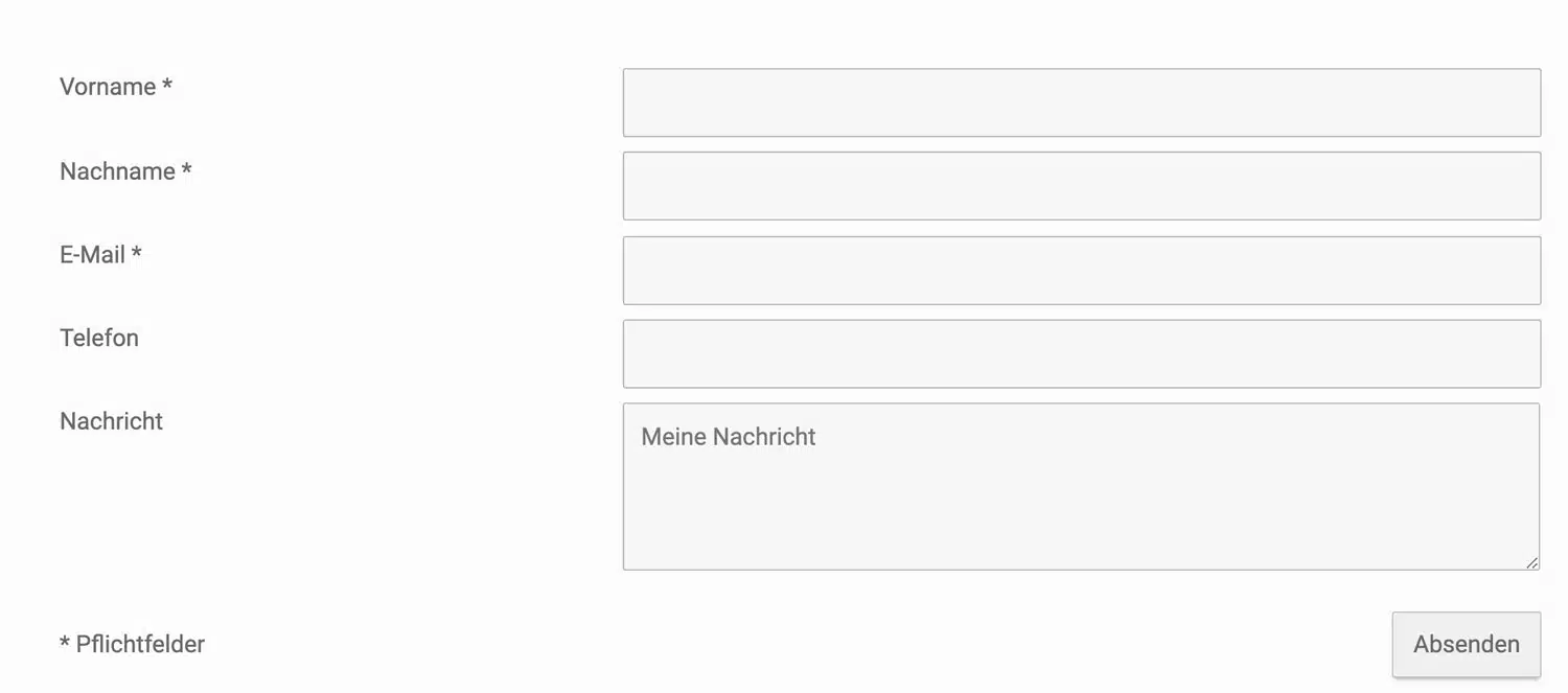Mit dem Strato Homepage-Baukasten kannst du ein sehr übersichtliches und tolles Kontaktformular erstellen