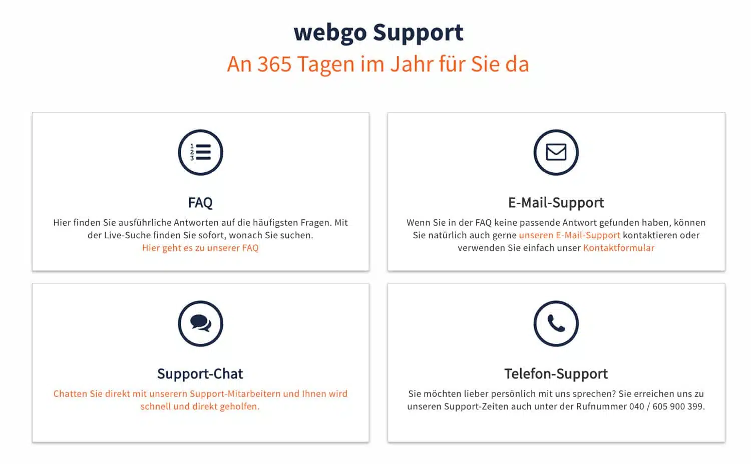 Der Support von webgo hat wirklich Bestnoten verdient. Hier bleiben keine Wünsche offen.