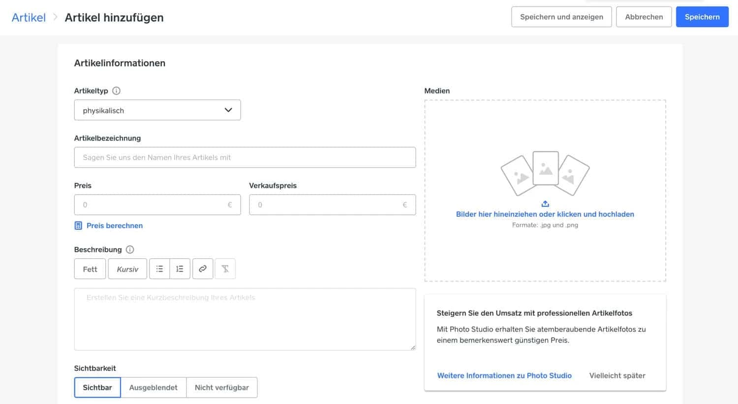 Bei Weebly kannst du schnell und einfach neue Produkte anlegen und veröffentlichen. Diese lassen sich im Anschluss direkt auf deiner Website einbinden